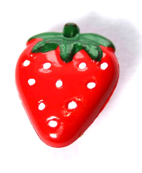 Erdbeere Knopf
