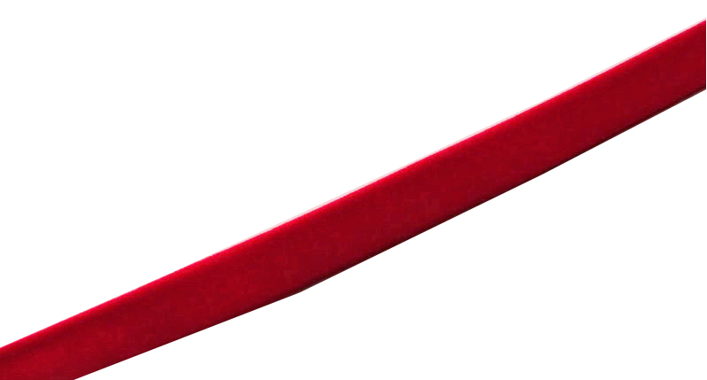 Samtband elastisch kräftig rot