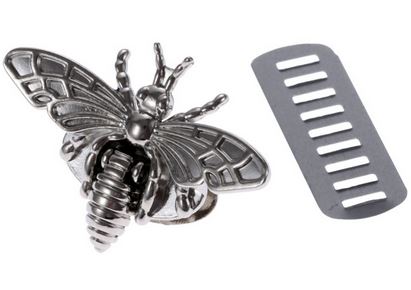 Klappverschluss nickel Biene