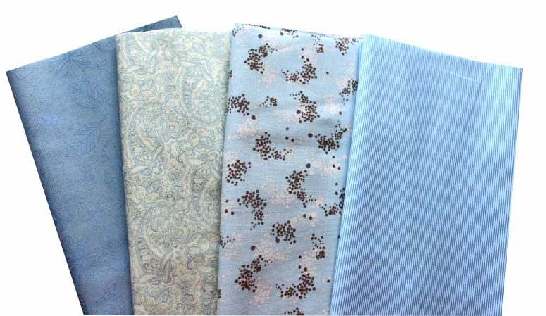 Basic blau Patchworkstoff Stoffpaket