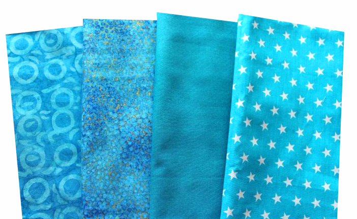 Basic türkis Patchworkstoff Stoffpaket