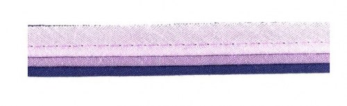 Paspelband dreifach lila flieder 14 mm
