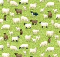Schaf Schafe Baumwollstoff