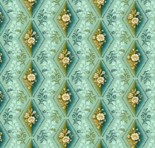 Rauten grün mint Baumwollstoff Patchworkstoff