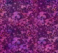 Gräser Blüten violett lila Baumwollstoff Patchworkstoff