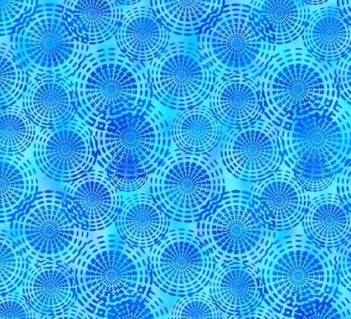 Kreis Kreise blau Patchworkstoff