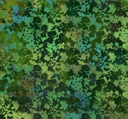 Blätter grün Patchworkstoff