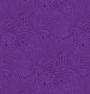 Wellen Paisley lila Baumwollstoff