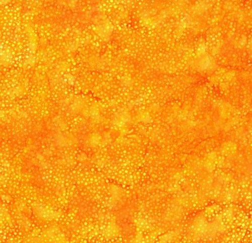 orange gelb punkte Batik Patchworkstoff