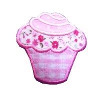 Muffin rosa Bügelmotiv
