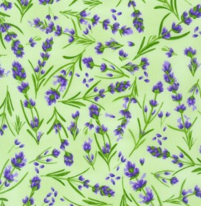 Lavendel Blumen Patchworkstoff