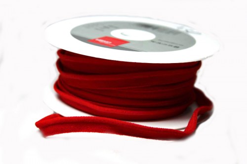 Paspelband elastisch rot 10 mm