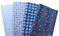 Basic blau Patchworkstoff Stoffpaket