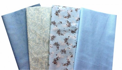 Basic blau Patchworkstoff Stoffpaket