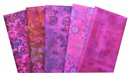 Basic violett Patchworkstoff Stoffpaket