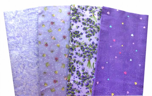 Basic Batik flieder lila Patchworkstoff Stoffpaket