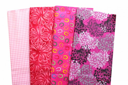 Basic pink rosa Patchworkstoff Stoffpaket