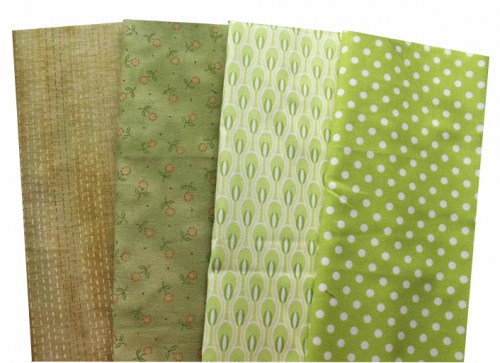 Basic gruen Patchworkstoff Stoffpaket