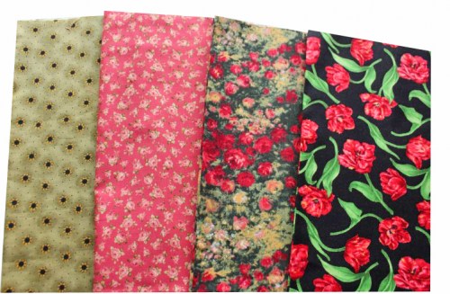 Blumen Patchworkstoff Stoffpaket