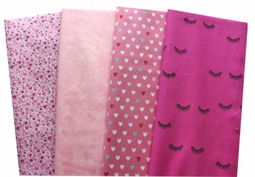 Basic pink rosa Patchworkstoff Stoffpaket