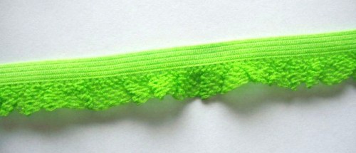 Rüsche elastisch kräftig grün