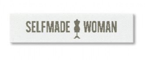 Etikett zum Annähen Selfmade Woman